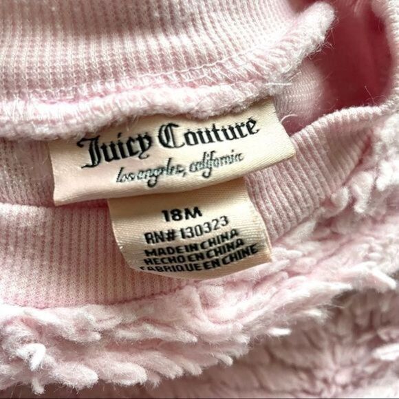 Juicy‎ Couture Pink Fuzzy Wubby Pullover Sweater 18 months - Picture 3 of 5